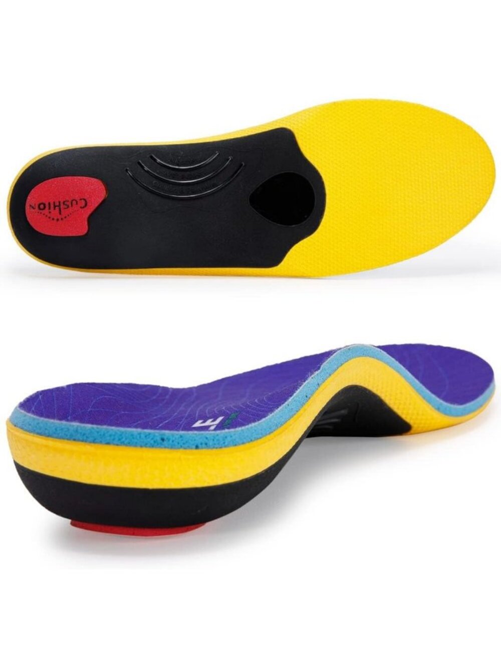 Heavy Duty Orthotic Insoles for Pain Relief - High Arch Support, Shock